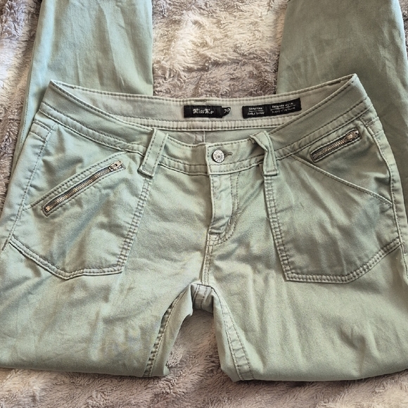 Miss Me Green Pants - Picture 3 of 5